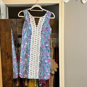 Lilly Pulitzer for Target Blue and Pink Midi Dress